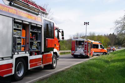 Frickenhausen-Tischardt: Mehrere Verletzte bei Motorradunfall